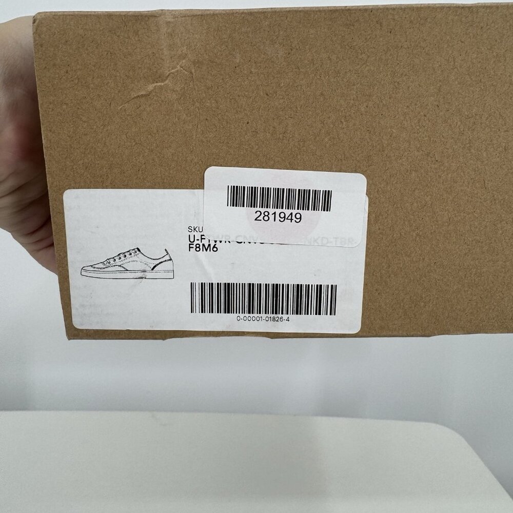 Everlane Tread Bare Sneaker size 8 Women's in Canvas/Red/Blue Lace-up Shoes - Picture 11 of 11